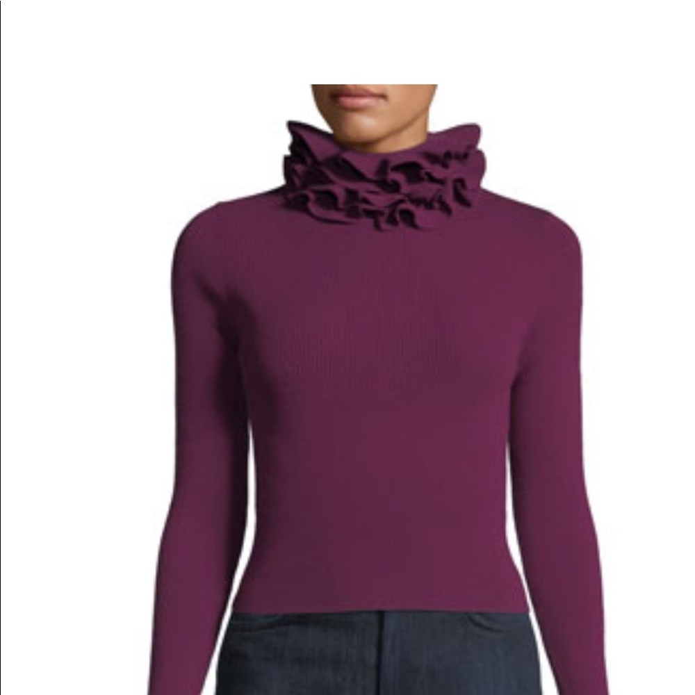 Maddox ruffle neck sweater